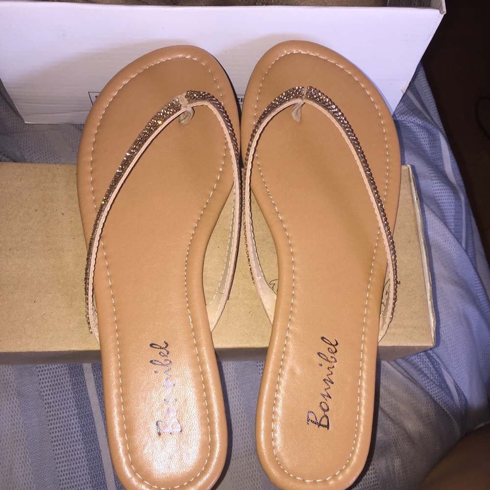 Champagne sparkle sandals